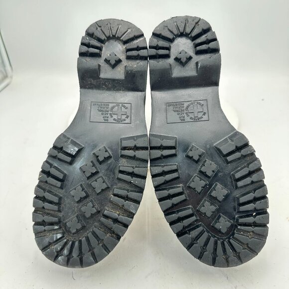 Dr Martens 2976 Quad Women Size 7 White Leather Platform Side Elastic Boot - Picture 8 of 11